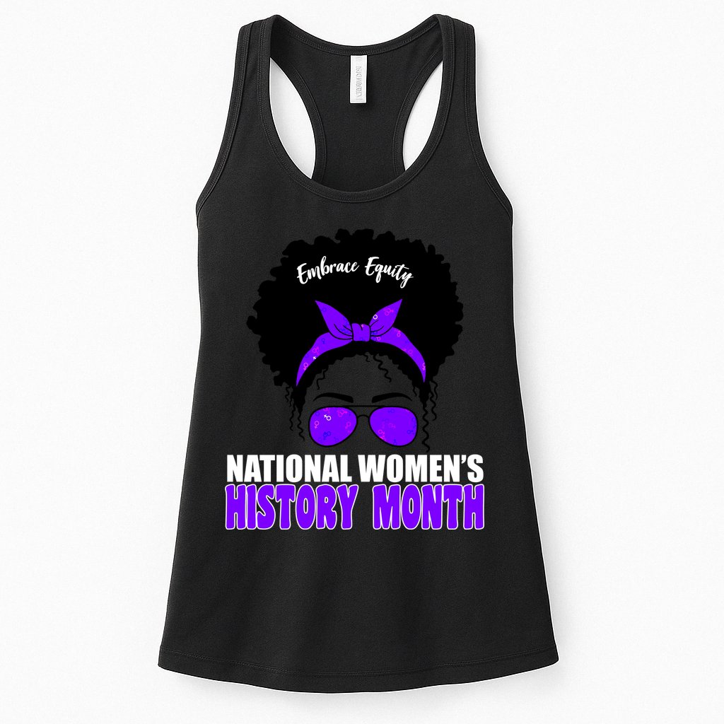 National Women's History Month Equity For Women Womens Tank Top