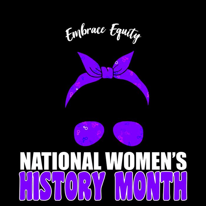 National Women's History Month Equity For Women Womens Tank Top