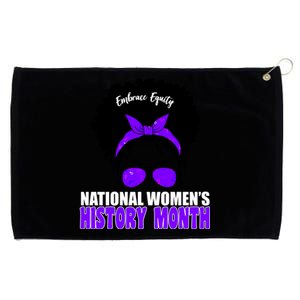 National Women's History Month Equity For Women Grommeted Golf Towel