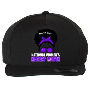 National Women's History Month Equity For Women Wool Snapback Cap