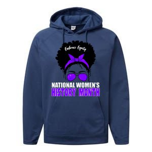 National Women's History Month Equity For Women Performance Fleece Hoodie