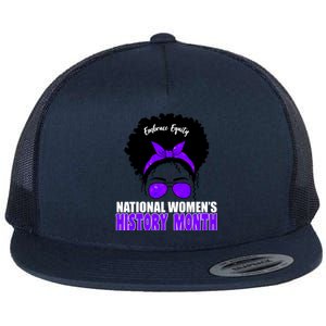 National Women's History Month Equity For Women Flat Bill Trucker Hat