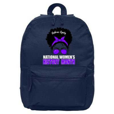 National Women's History Month Equity For Women 16 in Basic Backpack