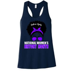 National Women's History Month Equity For Women Women's Racerback Tank