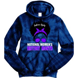 National Women's History Month Equity For Women Tie Dye Hoodie