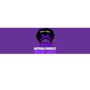 National Women's History Month Equity For Women Bumper Sticker