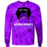 National Women's History Month Equity For Women Tie-Dye Long Sleeve Shirt