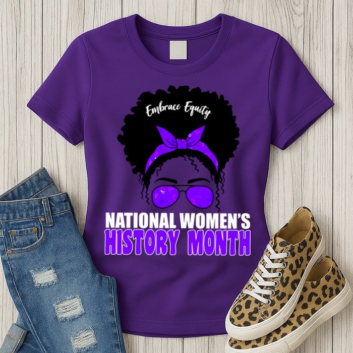 National Women's History Month Equity For Women Womens T-Shirt