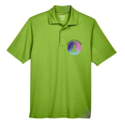 Namaste Witches Halloween Yoga Cute Gift Men's Origin Performance Piqué Polo