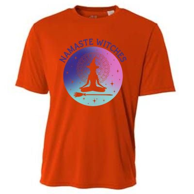 Namaste Witches Halloween Yoga Cute Gift Cooling Performance Crew T-Shirt