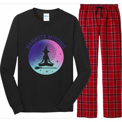 Namaste Witches Halloween Yoga Cute Gift Long Sleeve Pajama Set