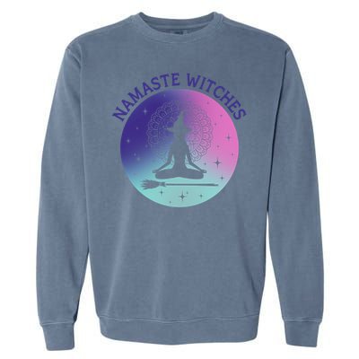 Namaste Witches Halloween Yoga Cute Gift Garment-Dyed Sweatshirt