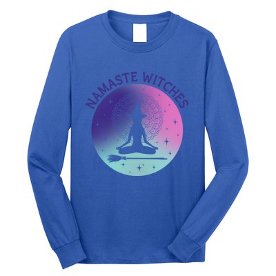 Namaste Witches Halloween Yoga Cute Gift Long Sleeve Shirt