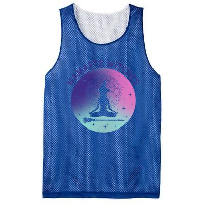 Namaste Witches Halloween Yoga Cute Gift Mesh Reversible Basketball Jersey Tank