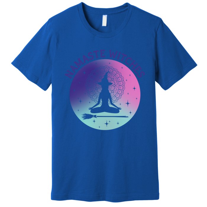 Namaste Witches Halloween Yoga Cute Gift Premium T-Shirt