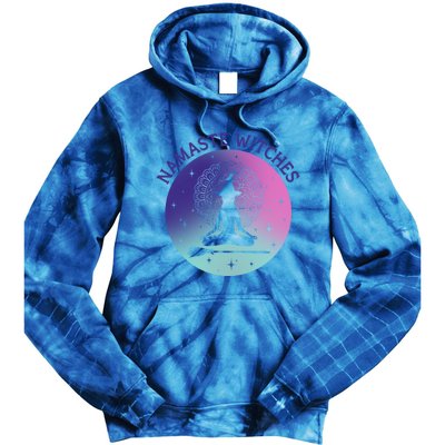 Namaste Witches Halloween Yoga Cute Gift Tie Dye Hoodie