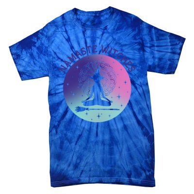 Namaste Witches Halloween Yoga Cute Gift Tie-Dye T-Shirt