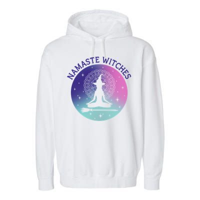 Namaste Witches Halloween Yoga Cute Gift Garment-Dyed Fleece Hoodie