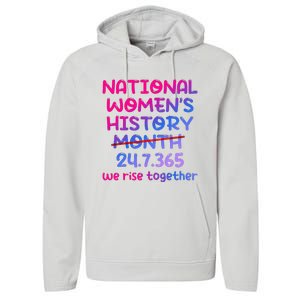 National Women History Month 2024 24.7.365 Performance Fleece Hoodie