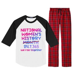 National Women History Month 2024 24.7.365 Raglan Sleeve Pajama Set