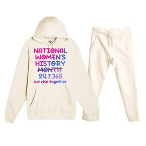 National Women History Month 2024 24.7.365 Premium Hooded Sweatsuit Set