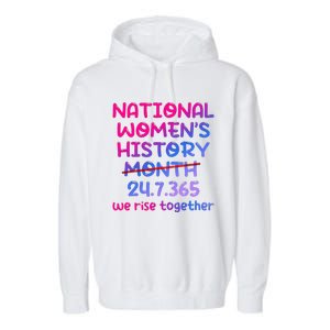 National Women History Month 2024 24.7.365 Garment-Dyed Fleece Hoodie