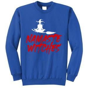 Namaste Witches Halloween Funny Yoga Witch Meme Funny Gift Sweatshirt