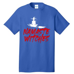 Namaste Witches Halloween Funny Yoga Witch Meme Funny Gift Tall T-Shirt