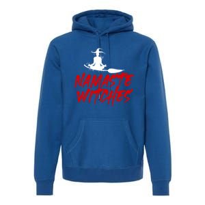 Namaste Witches Halloween Funny Yoga Witch Meme Funny Gift Premium Hoodie