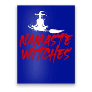 Namaste Witches Halloween Funny Yoga Witch Meme Funny Gift Poster