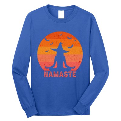 Namaste Witches Halloween Yoga Witch Costume Cool Gift Long Sleeve Shirt