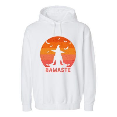 Namaste Witches Halloween Yoga Witch Costume Cool Gift Garment-Dyed Fleece Hoodie