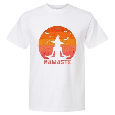 Namaste Witches Halloween Yoga Witch Costume Cool Gift Garment-Dyed Heavyweight T-Shirt