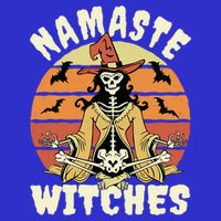 Namaste Witches Halloween Funny Skeleton Yoga Witch Meme Gift Tall T-Shirt