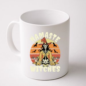 Namaste Witches Halloween Funny Skeleton Yoga Witch Meme Gift Coffee Mug