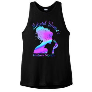 National Women's History Month March Ladies PosiCharge Tri-Blend Wicking Tank