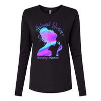 National Women's History Month March Womens Cotton Relaxed Long Sleeve T-Shirt