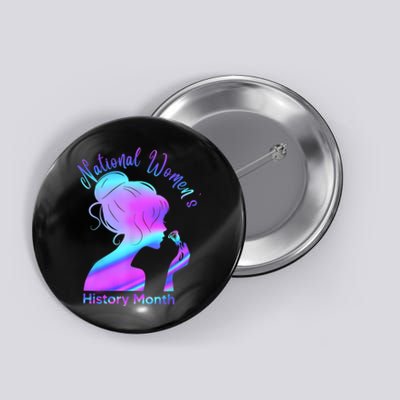 National Women's History Month March Button