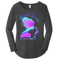 National Women's History Month March Women's Perfect Tri Tunic Long Sleeve Shirt