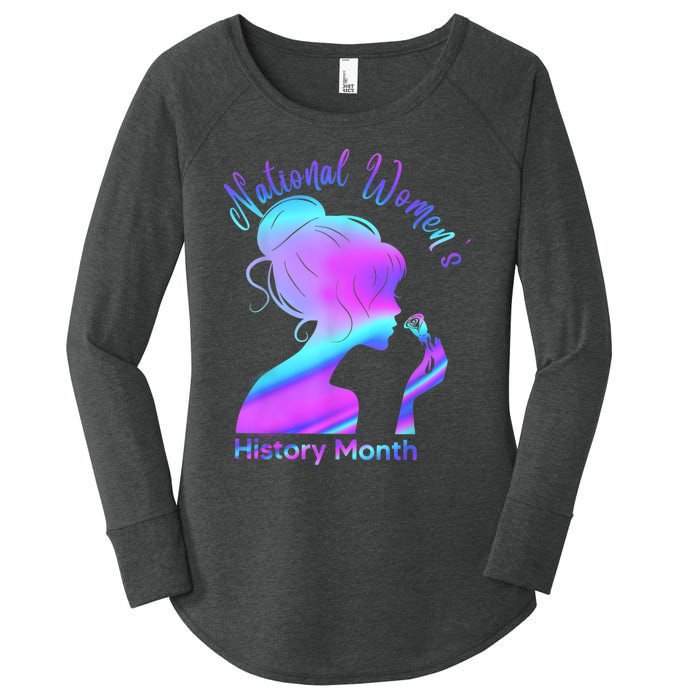 National Women's History Month March Women's Perfect Tri Tunic Long Sleeve Shirt