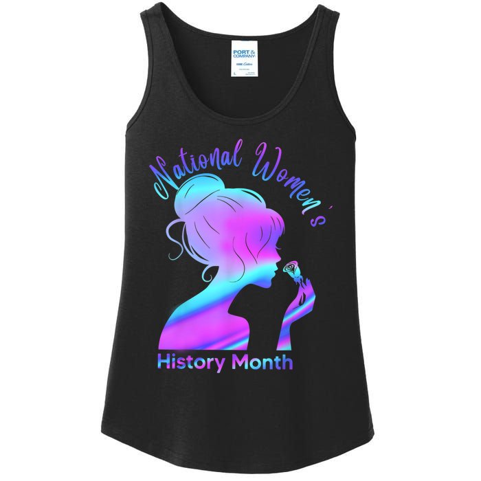 National Women's History Month March Ladies Essential Tank