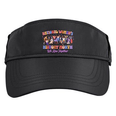 National Womens History Month We Rise Together Adult Drive Performance Visor