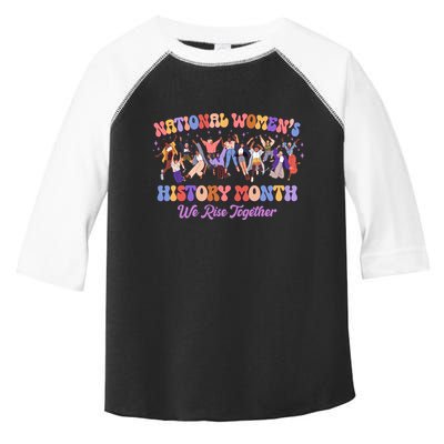 National Womens History Month We Rise Together Toddler Fine Jersey T-Shirt