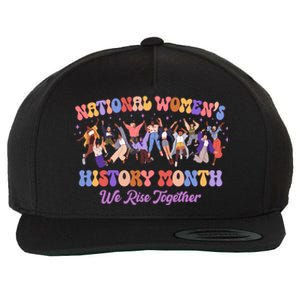 National Womens History Month We Rise Together Wool Snapback Cap