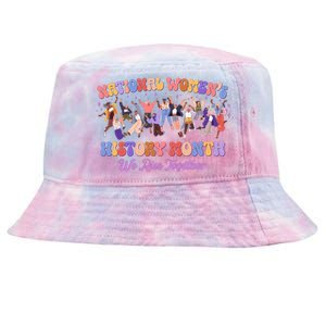 National Womens History Month We Rise Together Tie-Dyed Bucket Hat