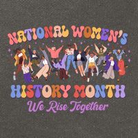 National Womens History Month We Rise Together Cotton Canvas Backpack