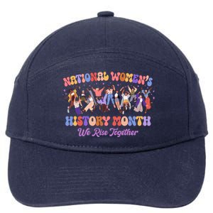 National Womens History Month We Rise Together 7-Panel Snapback Hat