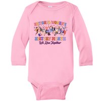 National Womens History Month We Rise Together Baby Long Sleeve Bodysuit