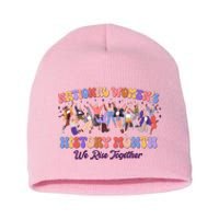 National Womens History Month We Rise Together Short Acrylic Beanie