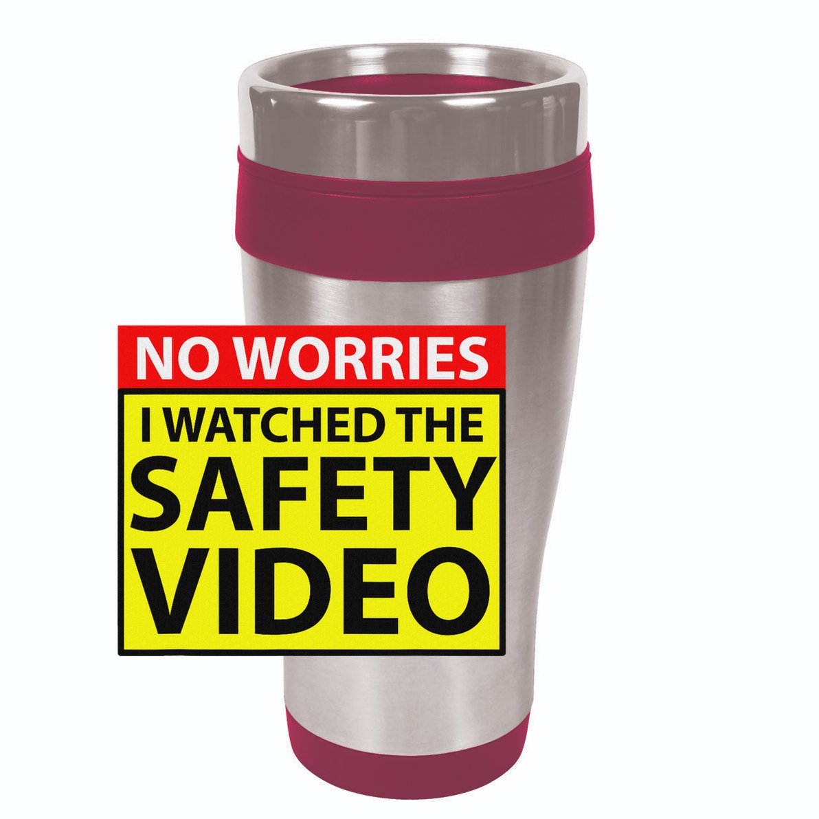 No Worries I Watched The Safety Video Funny Workplace Humor 15oz Campfire Ceramic Mug